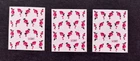 THREE NAIL WATER TRANSFER STICKER DECALS FLOWER PATTERN