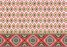 Salmon Coral Floral Abstract Pattern Vera Bradley Blank Note Cards - Set of 2