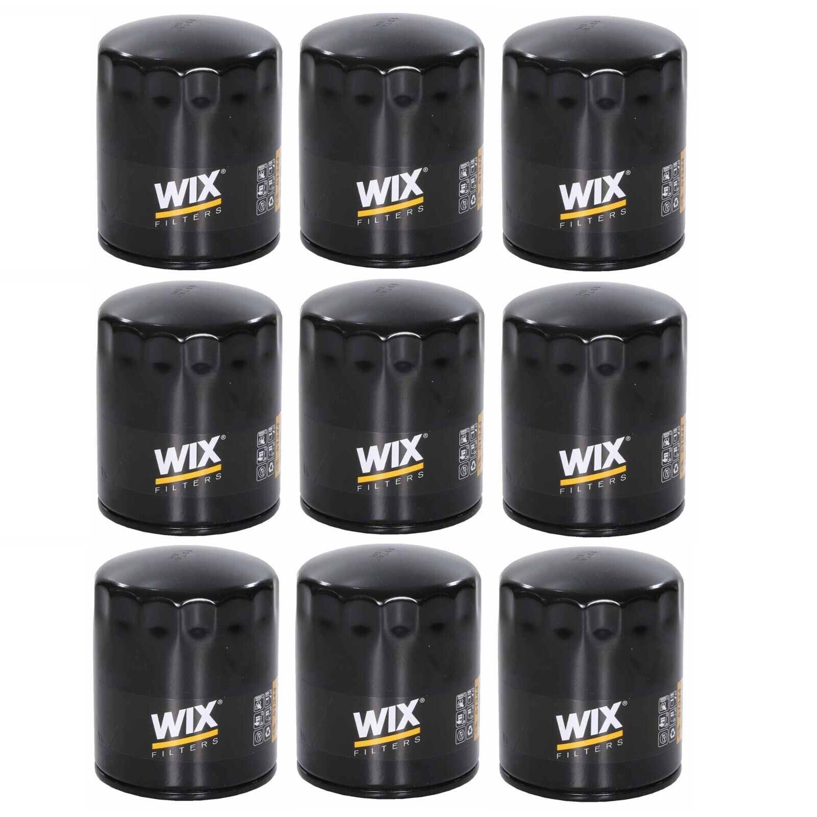 WIX Set of 9 Engine Oil Filters (Spin-On)