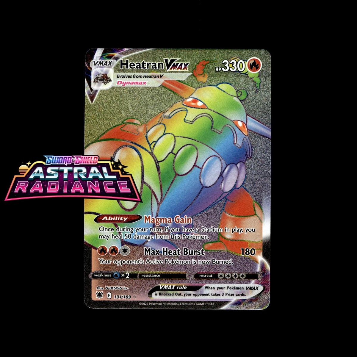 heatran vmax pokemon card value Heatran VMAX HR 080/067 S10P JPN main image 1