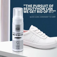 Professional White Shoe cleaning foam,200ML, Clean shoes makes sneakers refreshe