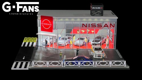 1:64 Nissan NISMO Dealership Diorama Display with LEDs -- G-Fans 710036 - Picture 3 of 9