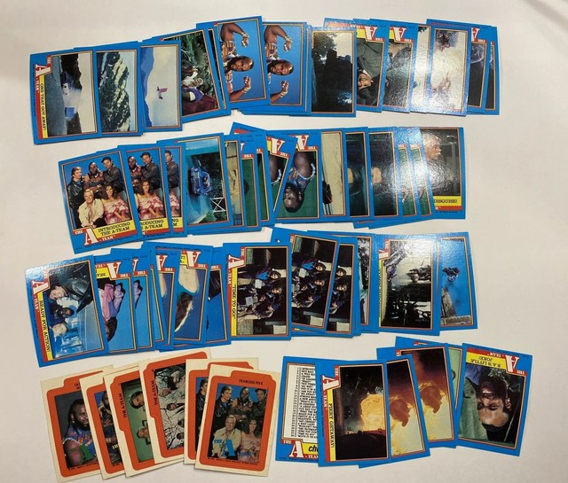 THE ATEAM TRADING CARDS 1983 LOT OF 66 CARDS & STICKERS AS PICTURED eBay