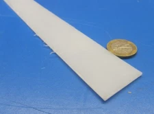 Hdpe White Bar 1/16" (.062") Thick x 1.25" Wide x 48" Long, 8 Pcs, 32 Ft Total