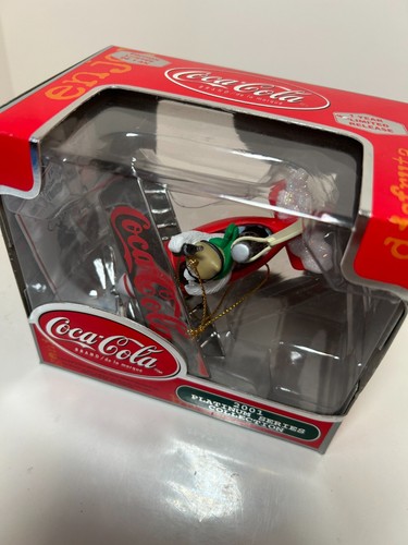 Lote de 4 Adornos Serie Platino Coca-Cola Navidad 2001 2002 con Cajas - Imagen 2 de 9
