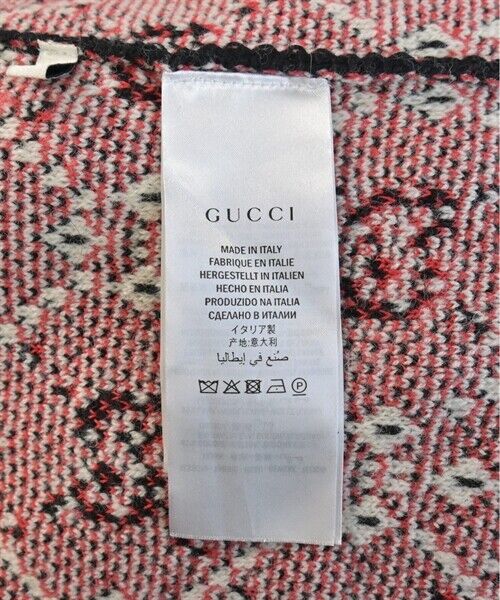 GUCCI Cardigan BlackxRedxWhite(Total pattern) (Approx. M GUCCI Cardigan BlackxRedxWhite(Total pattern) (Approx. M