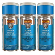 Hycote Colour Spray Paint XDRV212 Rover Pageant Mid Blue 150ml x3