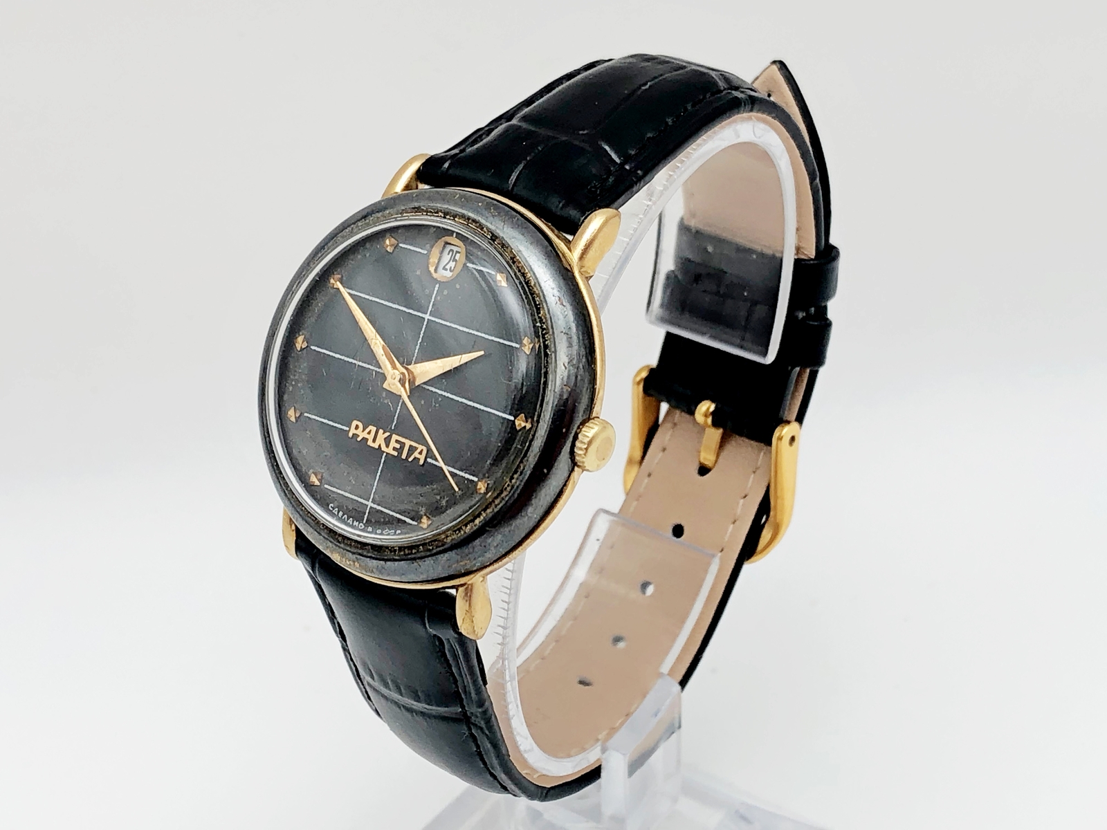 Raketa 2614 SU Vintage USSR Mechanical Wristwatch with Calendar Serviced