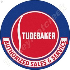 Studebaker Authorized Sales Service 11.75 Round Metal Sign