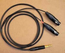 30-100'FT Mogami cable Aux Audio Neutrik 1/4 Stereo to 2-XLR-F L-R Jack Breakout
