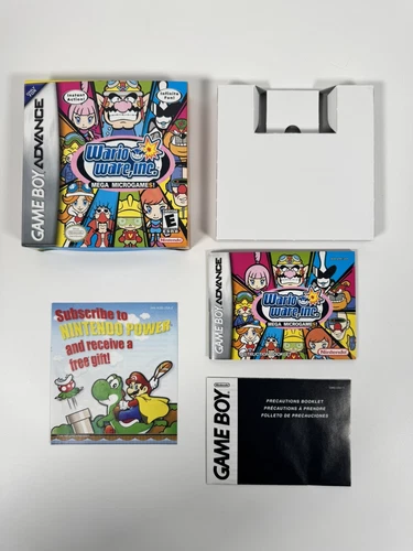 WarioWare Inc. Mega Microgames w/ Manual Game Boy Advance Near Mint *NO GAME