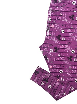 Lularoe Witch Please Purple Cat Cobwebs Print Halloween Print TC2 18+ NEW