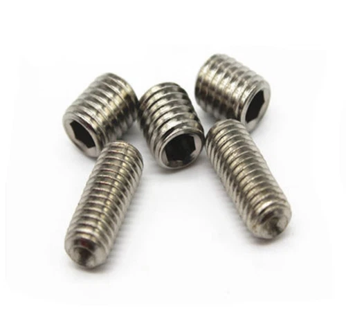 1/4-20 UNC 5/16-18 304 SS SOCKET SET GRUB SCREW CUP POINT Concave End ALLEN 