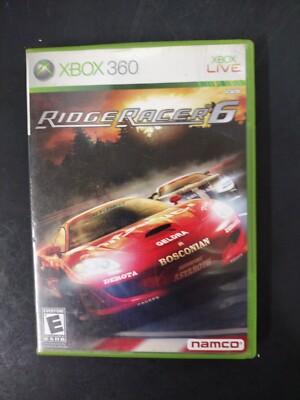 Ridge Racer 6 W/Manual (Microsoft Xbox 360, 2005) Complete CIB