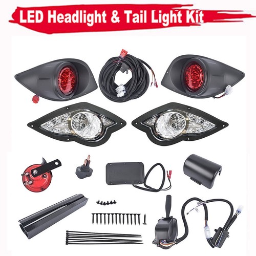 Headlight & Taillight Kit For Yamaha G29 Drive Golf Cart 2007-Up Basic LED Light - Picture 2 of 13