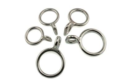 Rundring mit Öse Edelstahl geschweißt Loop&Dee Ösenring Halfterring silber Zaum