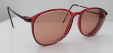 Vintage Marchon Campus 656-875 Burgundy Oval Sunglasses Italy FRAMES ONLY