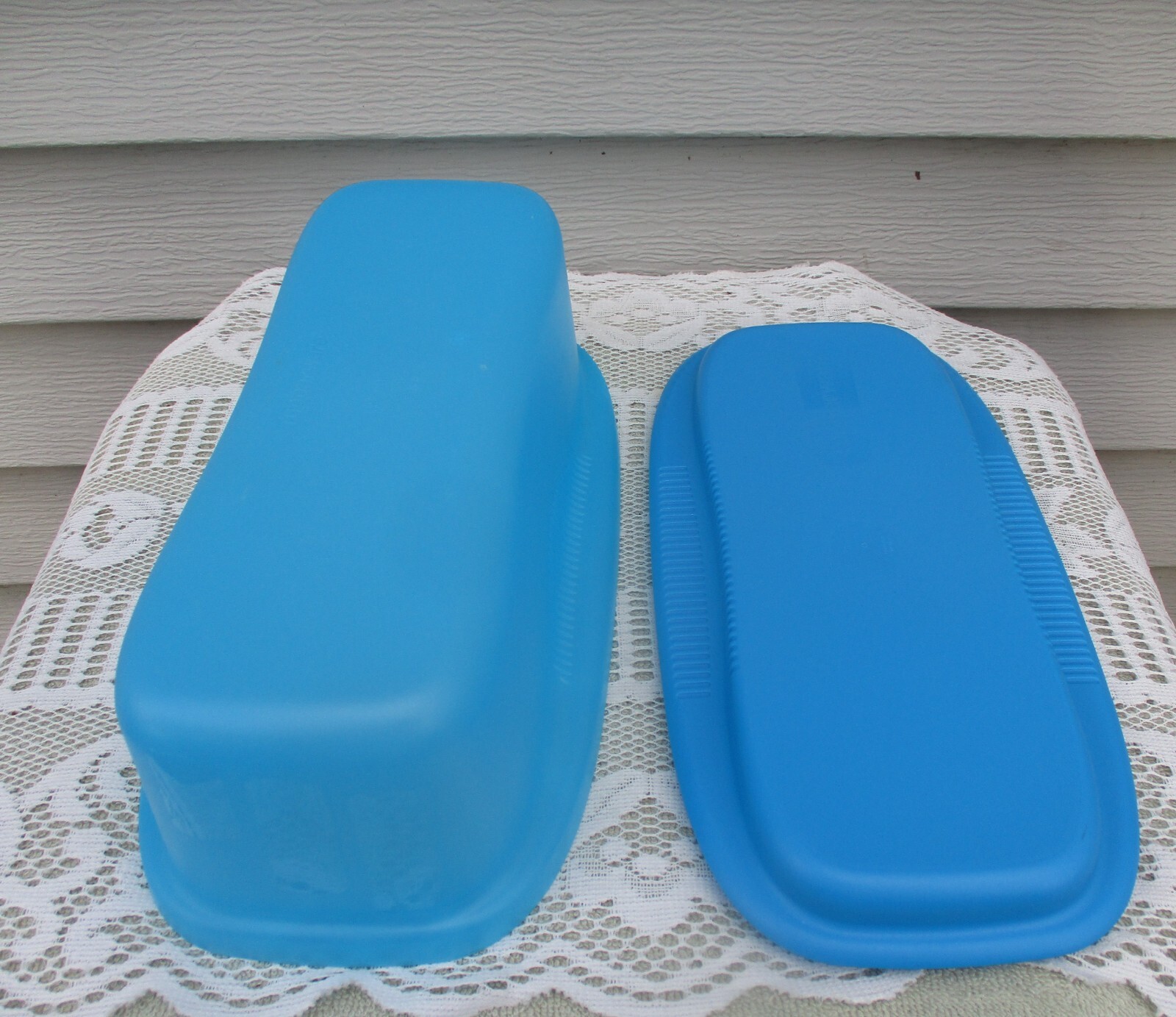 TUPPERWARE Pasta Maker Microwave Cook Strain Toss Spaghetti Blue 8 Cup
