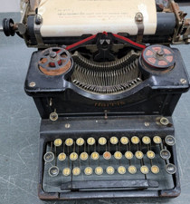 1912 Antique Harris Visible No. 4 Typewriter thumbnail