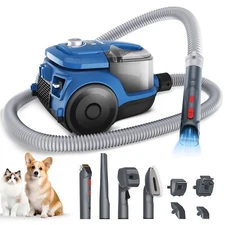 Pet Grooming Vacuum with 6 Grooming Tools 15000Pa Suction Power Cat Dog Grooming