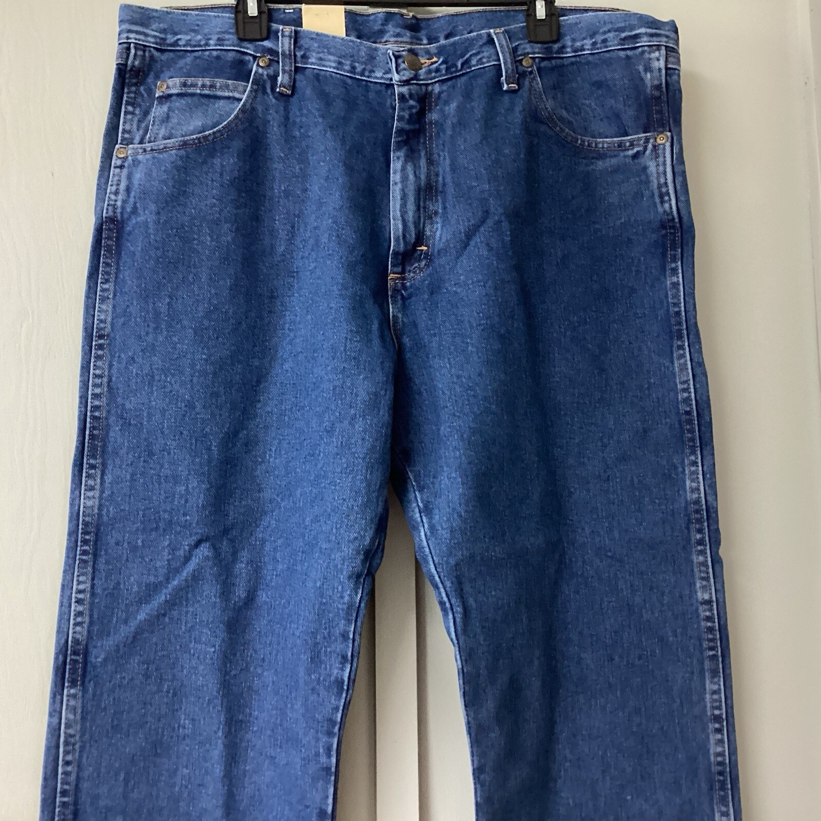 Wrangler Regular Wear  Fit Blue Jeans Men's 40 X 30 Fit Over Boots Cotton New thumbnail 7