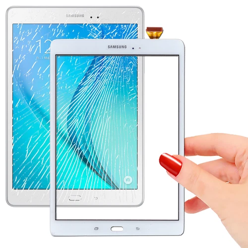 Vitre Tactile Complète Blanche Samsung SM T555 TAB A Adhésif Écran Complet Blanc
