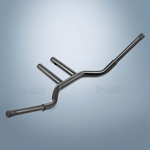 Black 12" Rise MX-T Bars Handlebar For Harley Road King Dyna Sportster 883 1200 - Picture 6 of 6