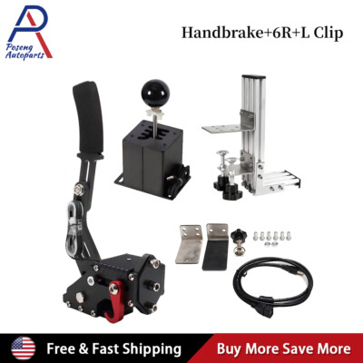 USB Simulator Shifter Handbrake W/H Gear Shifter Clip For PC G29 G27 G920 T300RS