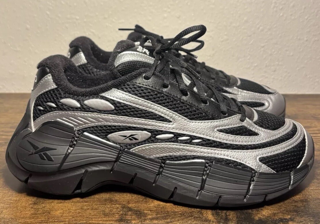 Reebok Danielle Guizio x Zig Kinetica 2.5 Edge 'Black Silver Size 9.5