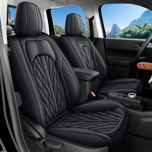 Car 5-Seat Covers Pick-up PU Leather Truck Full Set For Ford Maverick 2022-2025
