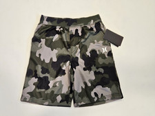 Hurley Big Boys S Shorts Pull On Green Camo H2O Dri Logo Short Pants