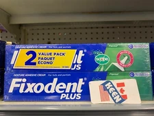 Fixodent Plus Scope Secure Denture Adhesive Cream, 2 x 57 g, Exp:2026/12