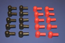 20 PK 4 GA Positive Negative Battery Lug Stud Terminal Protector Flexible Boots