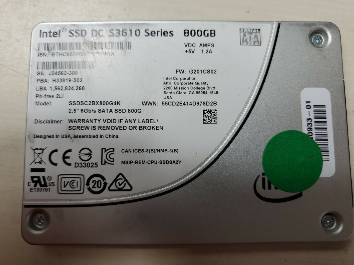 Intel Ssd Dc S3610 800gb Ssdsc2bx800g4k | eBay