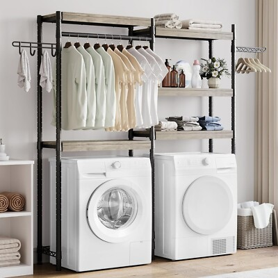 #ad #ad Over The Washer and Dryer Storage Shelf Laundry Room Organization Rack 5 Tier $129.95