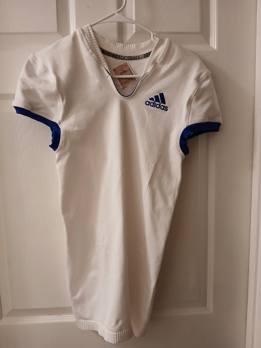 Short Sleeve Compression Adidas Football Compression Shirt Adidas Football  Compression White With Blue Size, image size:900x1200