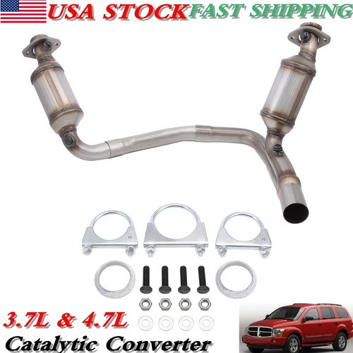 Direct Fit Catalytic Converter Y-Pipe For 2005-2007 Dodge Durango 3.7L & 4.7L V8 - EPA Certified