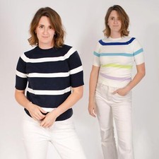 Ex M*S Ladies Crew Neck Short Sleeve Knit Top