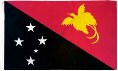 Papua New Guinea 3x5ft Poly Flag International Papuans Country Flag