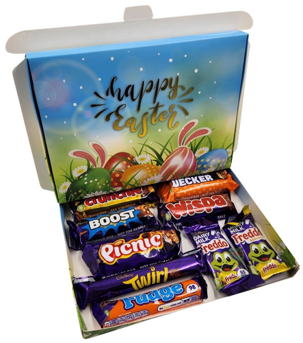 Cadbury Chocolate Freddo Twirl Boost Sweet Gift Box Hamper Happy Easter ...
