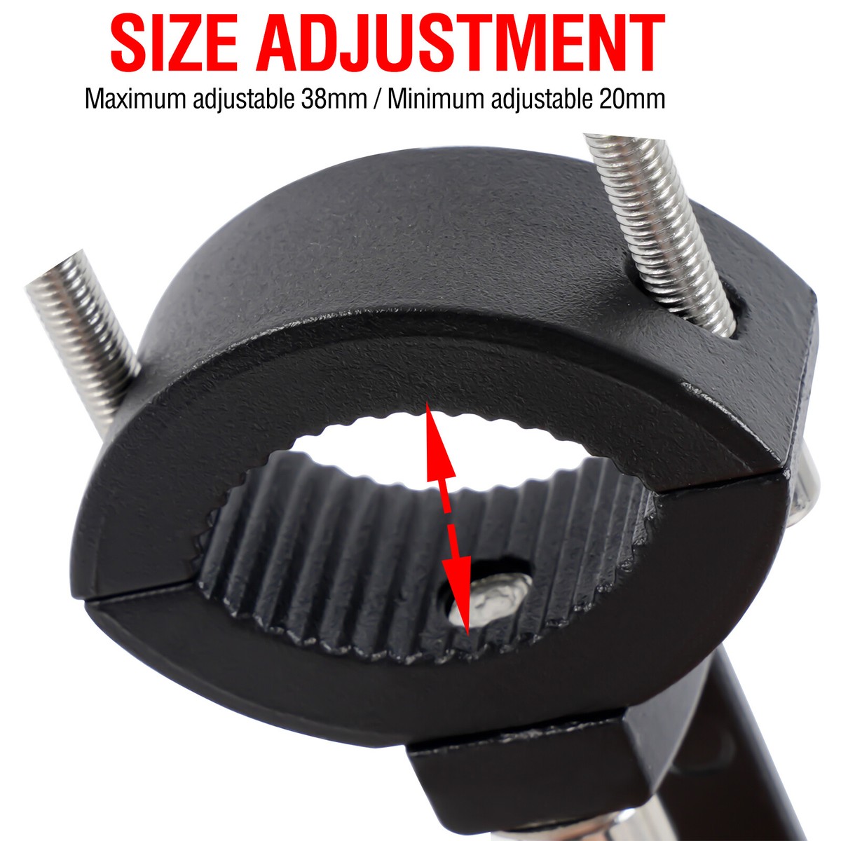 28-60mm Motorcycle Bike Bracket Mount Clamp Fork Holder Spot Fog Driving Light E