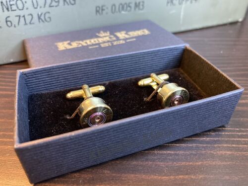 Bullet Cufflinks 303/ RG55 / 1942 / 1943 WWII | Handcrafted Real Bullet Casings - Picture 1 of 13