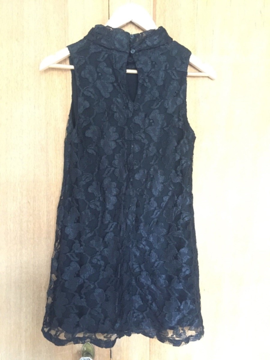 Forever 21 black lace mini dress in black size S | eBay