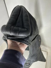 WWII Sweden Army Tank Helmet - Palmgrens Black Leather