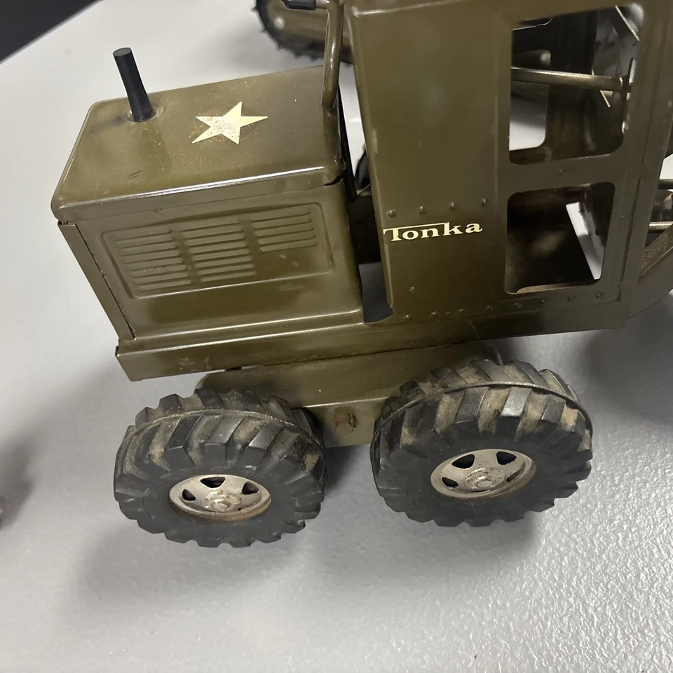 Tonka Green Military Vehicles (1960's), Complete Set of Series GR2-2431 - Image 3 of 4