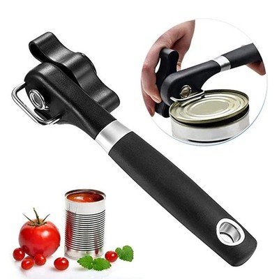 Safe Cut Manual Can Opener Heavy Duty Smooth Edge Food Grade Stainless Steel