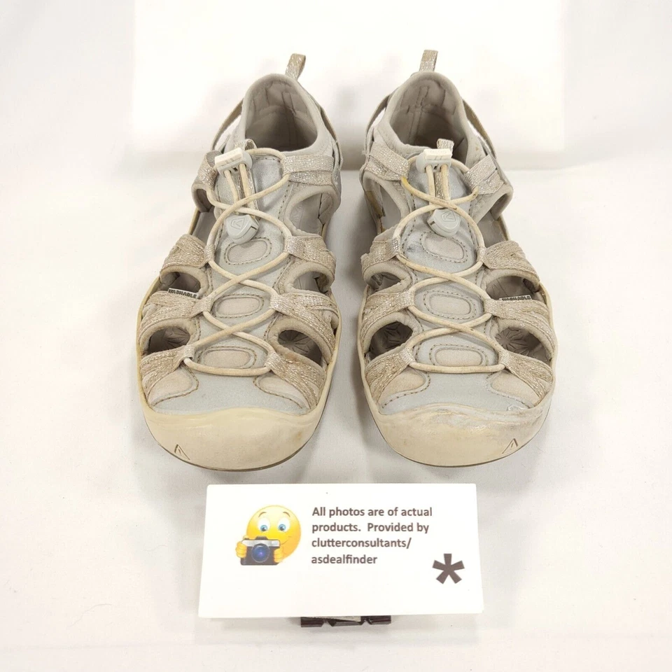 Keen Adjustable Outdoor Trail Sandal Youth Girls Size 4 1018360 Beige - Image 2 of 4