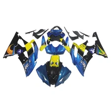 Plastic Fairings Kit For Yamaha YZF600-R6 2008 - 2016 Bodywork Shark Blue Yellow