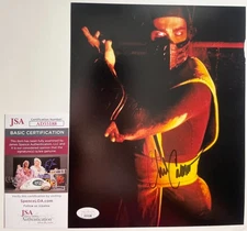 Chris Casamassa Signed Mortal Kombat Scorpion 8x10 Photo  Authentic Auto JSA COA