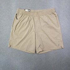 Gap Fit Shorts Mens Medium Beige Active Ripstop Performance Stretch Run Gym NWT